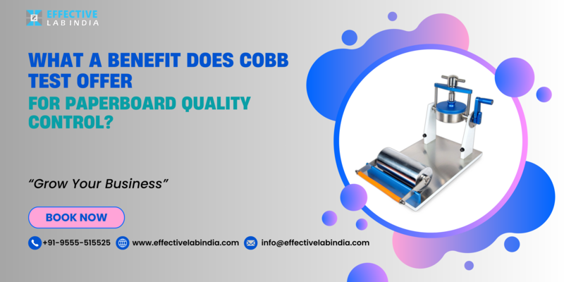 What a benefit does cobb test offer for paperboard quality control